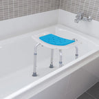 Sgabello da bagno curvo regolabile a 6 livelli, sedia da doccia Spa con design antiscivolo per anziani, feriti e donne in gravidanza