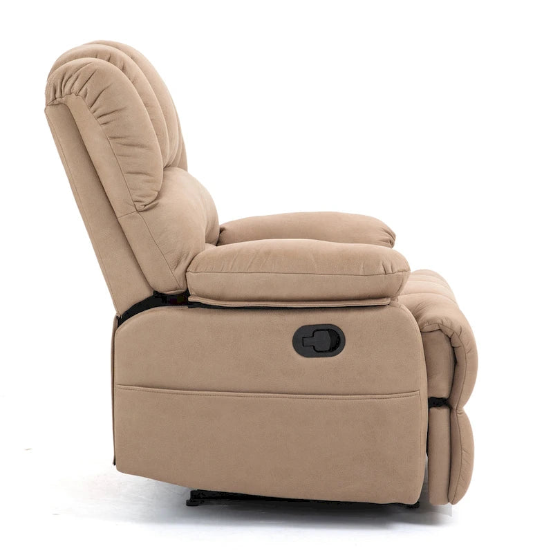 Poltrona Reclinabile Manuale con Rivestimento in Tessuto