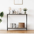 Console sottile con ripiano inferiore