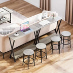 Console sottile con ripiano inferiore