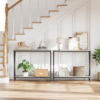 Console sottile con ripiano inferiore