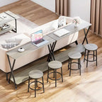 Console sottile con ripiano inferiore