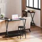 Console sottile con ripiano inferiore