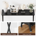 Console sottile con ripiano inferiore
