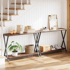 Console sottile con ripiano inferiore