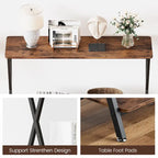 Console sottile con ripiano inferiore