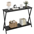 Console sottile con ripiano inferiore