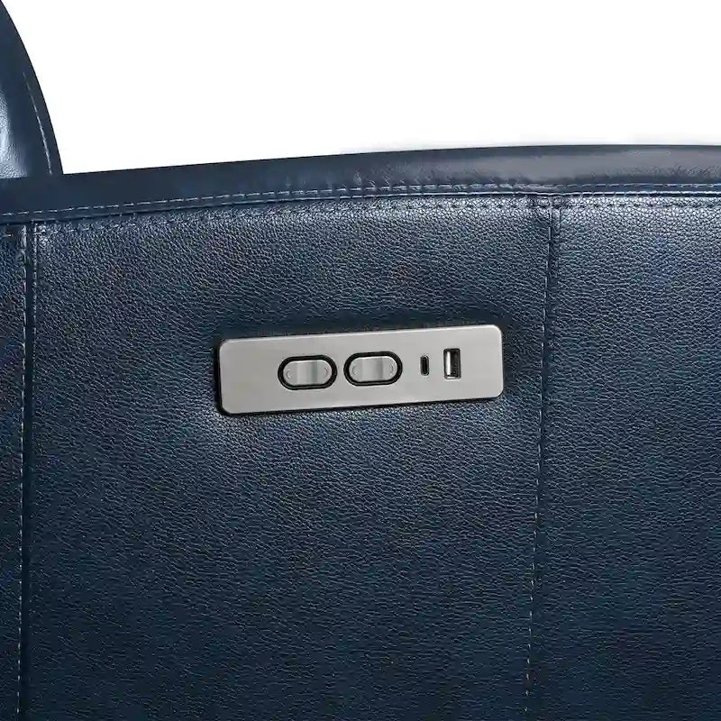 Set divano reclinabile elettrico 3 pezzi con ricarica USB e poggiatesta regolabile