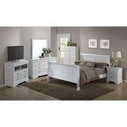 Letto a piattaforma Full Sleigh - Bianco