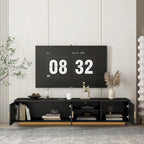 Mobile TV da 65" in stile Mid-Century con luci LED e vano portaoggetti per TV fino a 60"