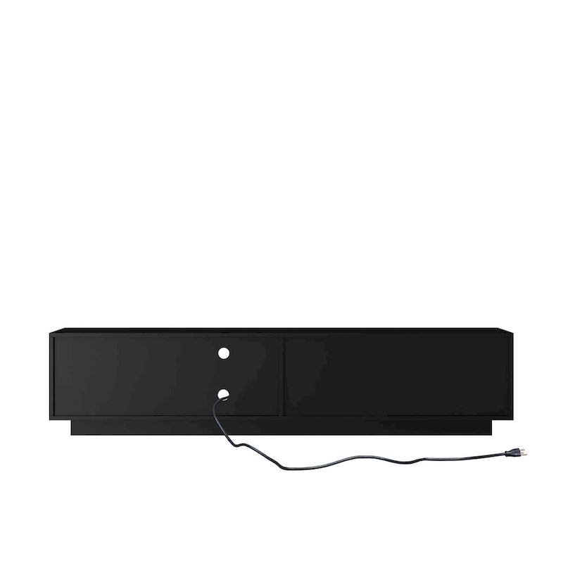 Mobile TV da 65" in stile Mid-Century con luci LED e vano portaoggetti per TV fino a 60"