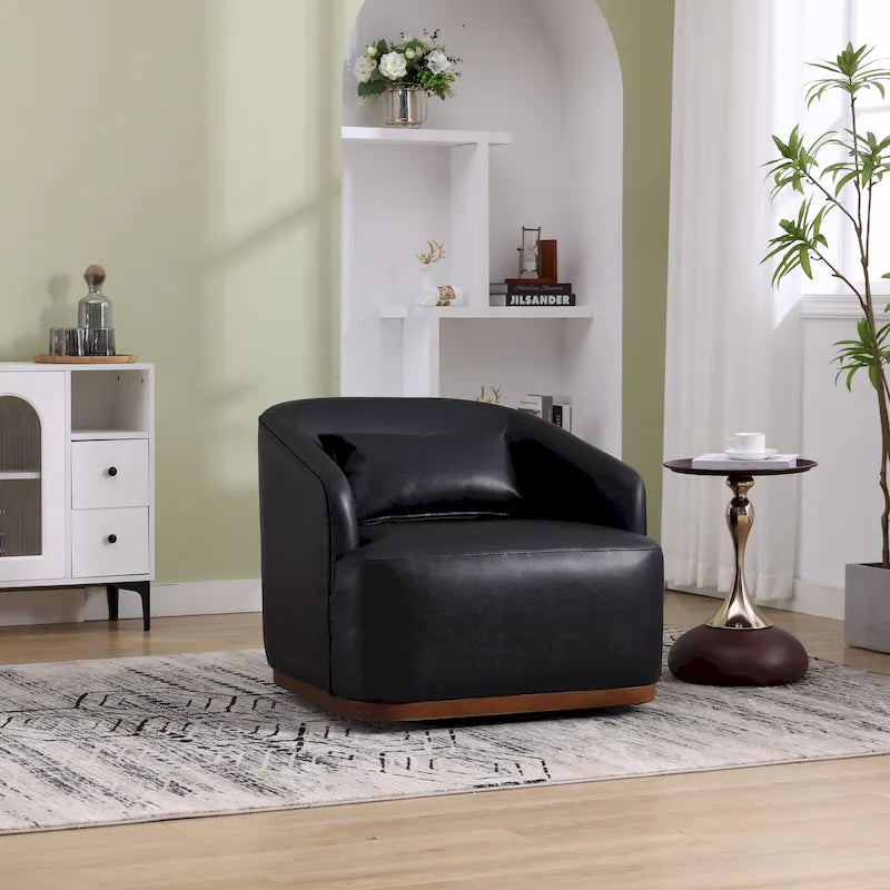 Poltrona girevole con base in metallo