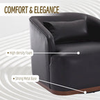 Poltrona girevole con base in metallo