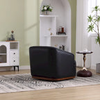 Poltrona girevole con base in metallo