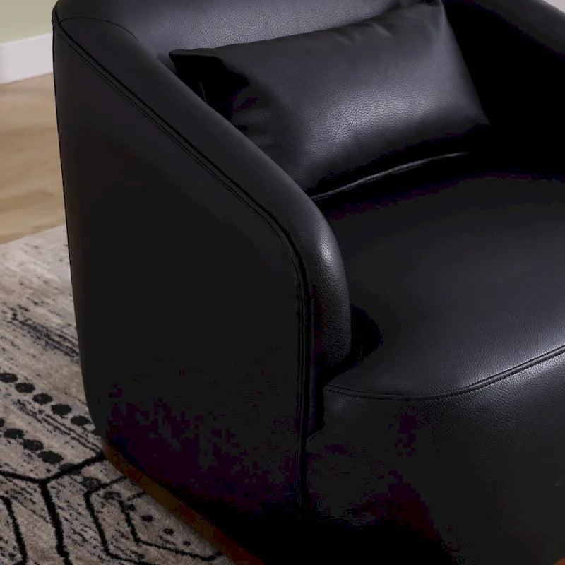 Poltrona girevole con base in metallo