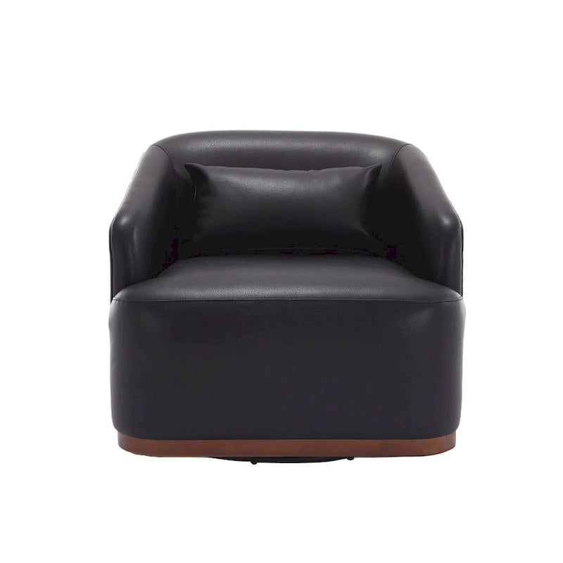Poltrona girevole con base in metallo