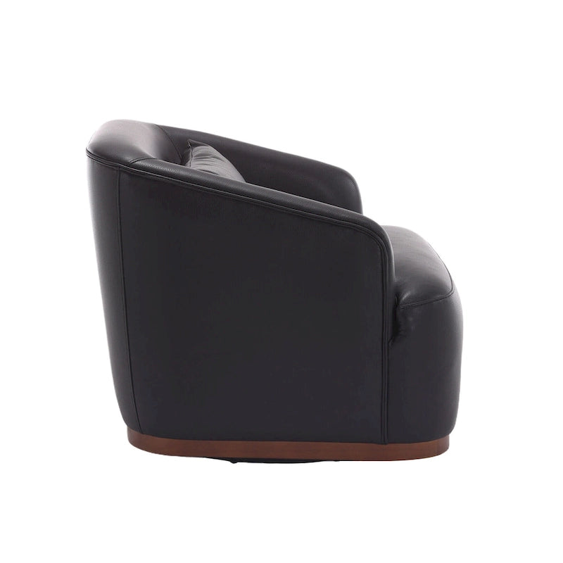 Poltrona girevole con base in metallo