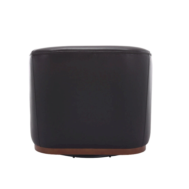 Poltrona girevole con base in metallo