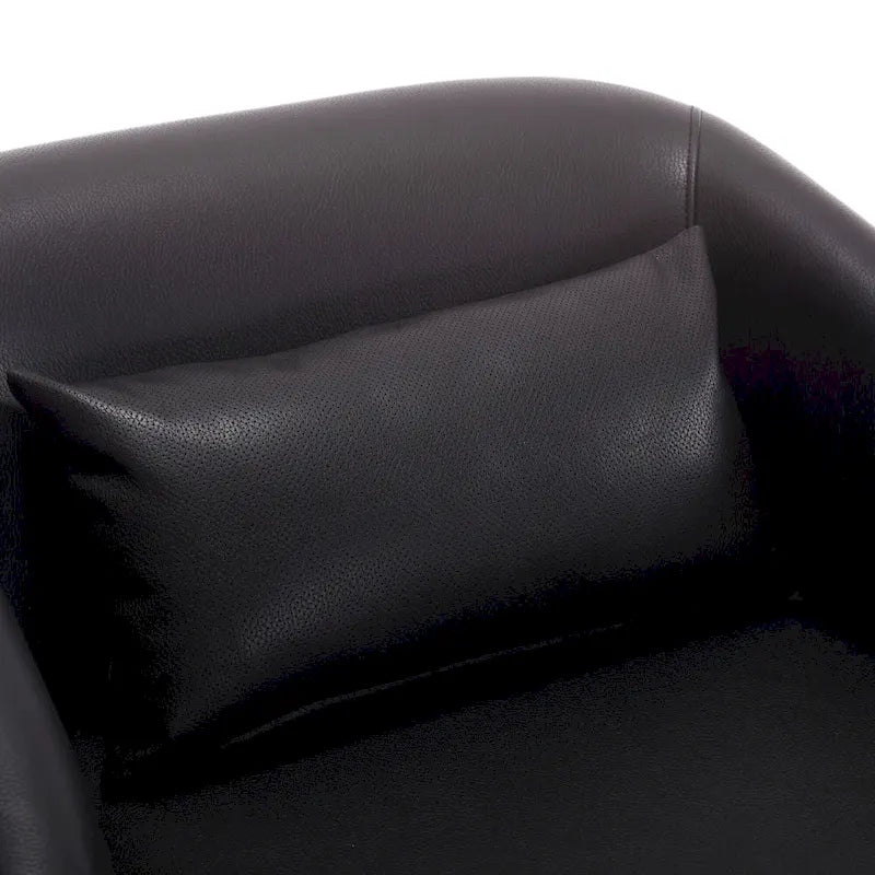 Poltrona girevole con base in metallo