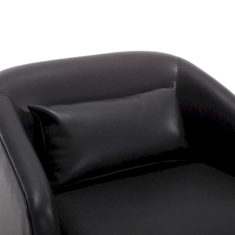Poltrona girevole con base in metallo