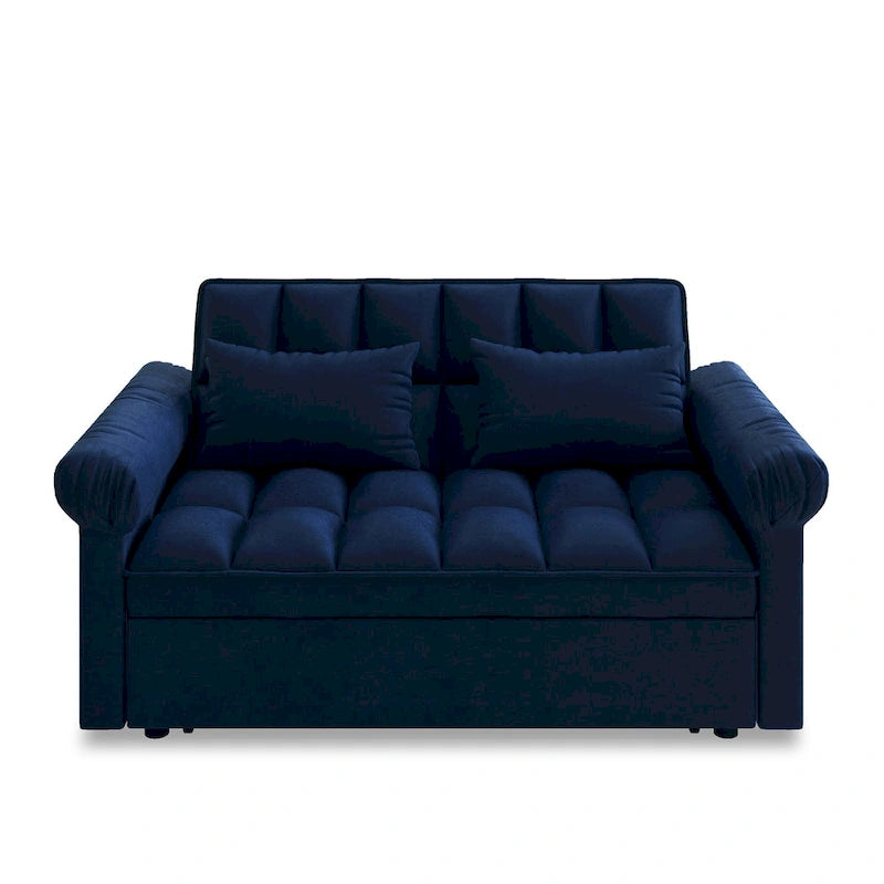 Divano letto estraibile a 2 posti con schienale regolabile