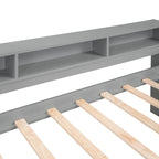Divano letto Twin XL con 2 rotelle, mensole e ricarica USB