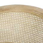 Sedie in Legno e Rattan (Set di 2)