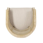 Sedie in Legno e Rattan (Set di 2)