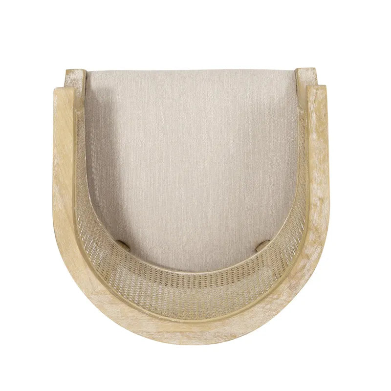Sedie in Legno e Rattan (Set di 2)