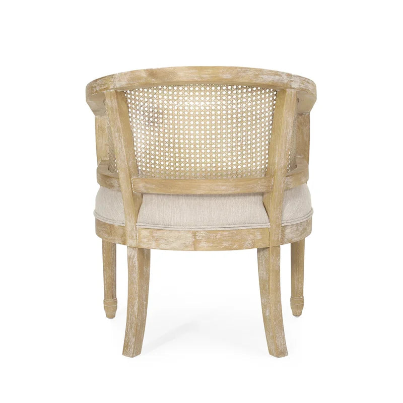 Sedie in Legno e Rattan (Set di 2)