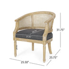 Sedie in Legno e Rattan (Set di 2)