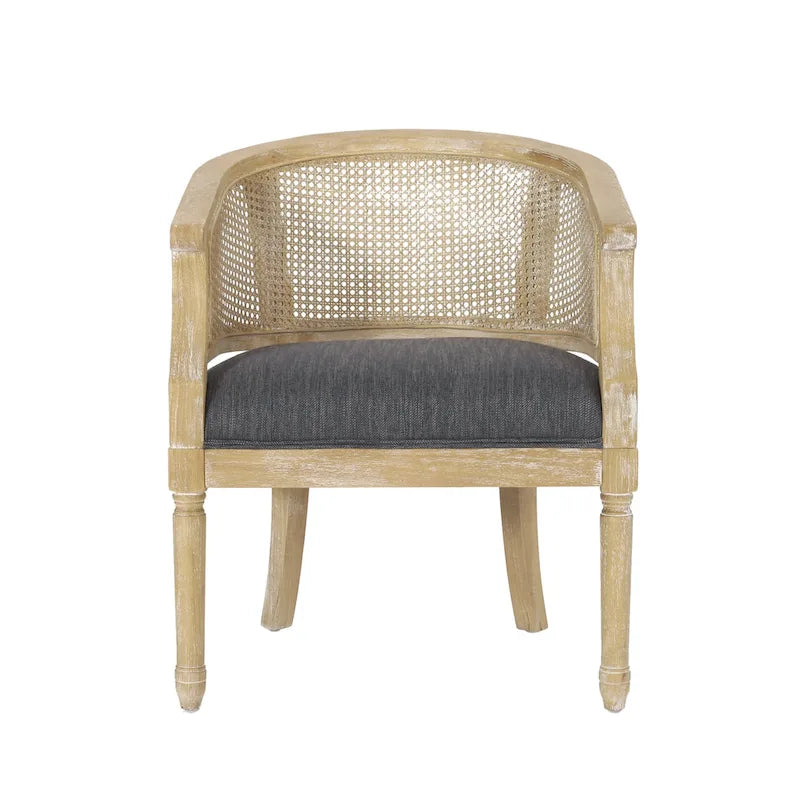 Sedie in Legno e Rattan (Set di 2)