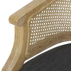 Sedie in Legno e Rattan (Set di 2)