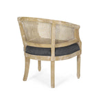 Sedie in Legno e Rattan (Set di 2)
