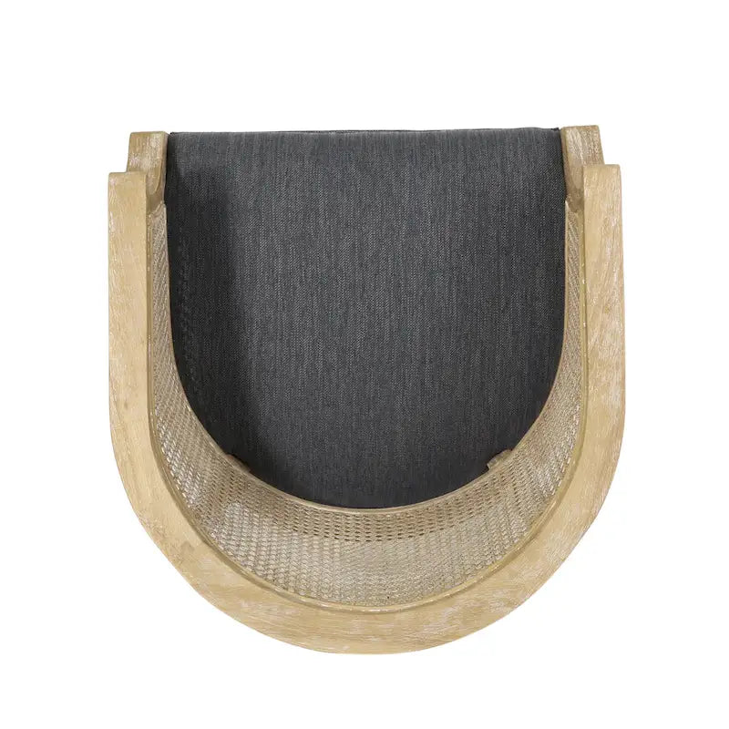 Sedie in Legno e Rattan (Set di 2)