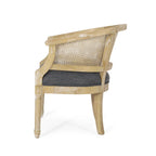 Sedie in Legno e Rattan (Set di 2)
