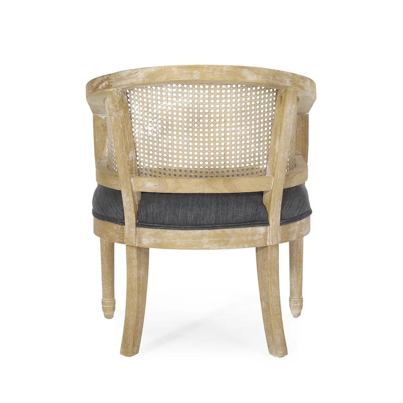 Sedie in Legno e Rattan (Set di 2)