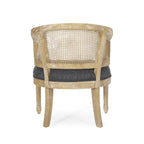 Sedie in Legno e Rattan (Set di 2)