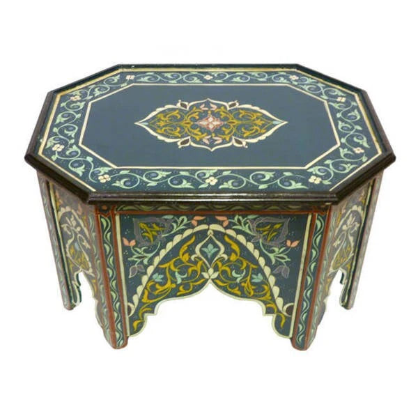 Tavolino da caffè in legno multicolore