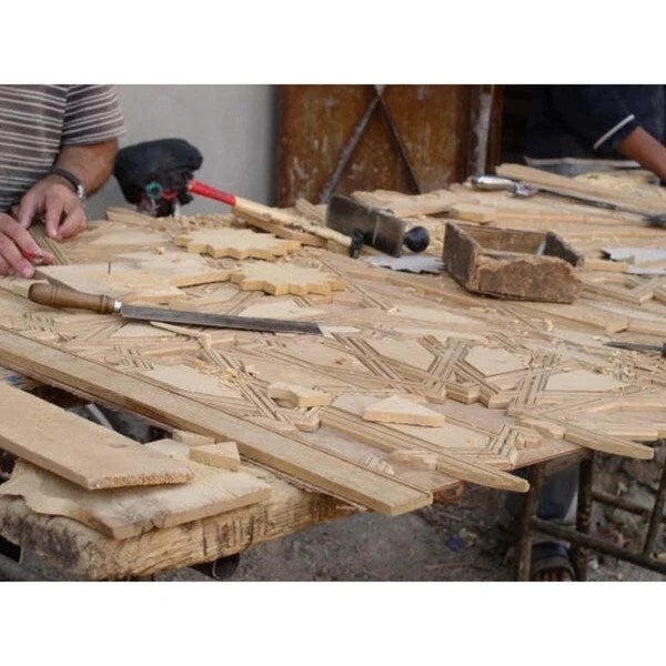 Tavolino da caffè in legno multicolore