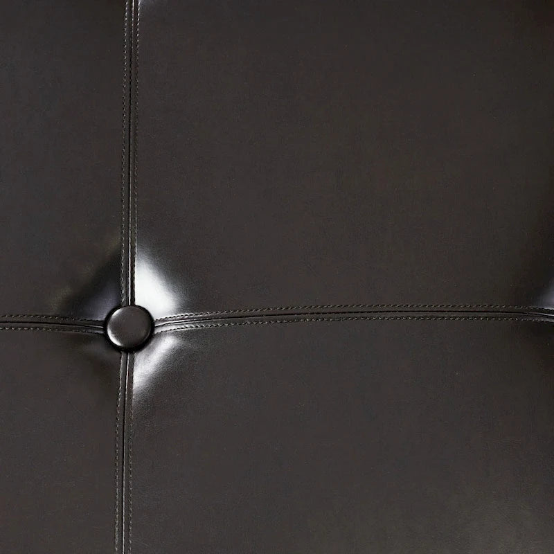Pouf Contenitore in Similpelle Espresso