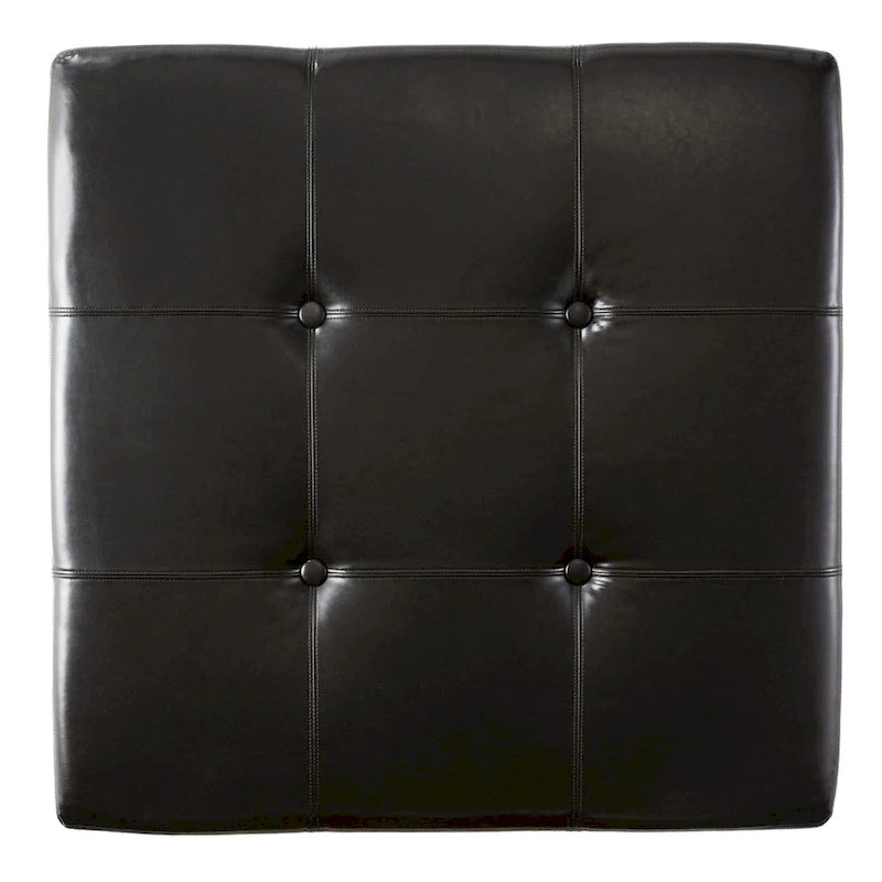 Pouf Contenitore in Similpelle Espresso