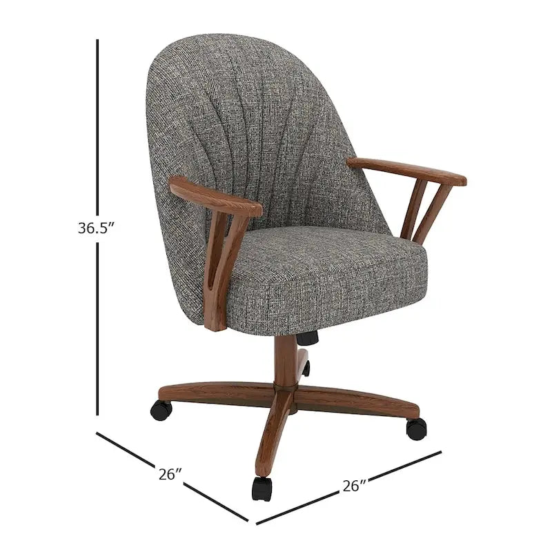Sedia da pranzo Caster – Finitura noce