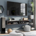 Console TV a mensola aperta da parete, 60", Grigio anticato