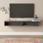 Console TV a mensola aperta da parete, 60", Grigio anticato