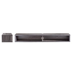 Console TV a mensola aperta da parete, 60", Grigio anticato