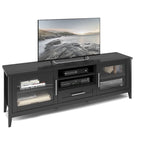 Mobile TV con ante in vetro, per TV fino a 85"
