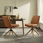 Set di 2 sedie da ufficio girevoli Mid-Century