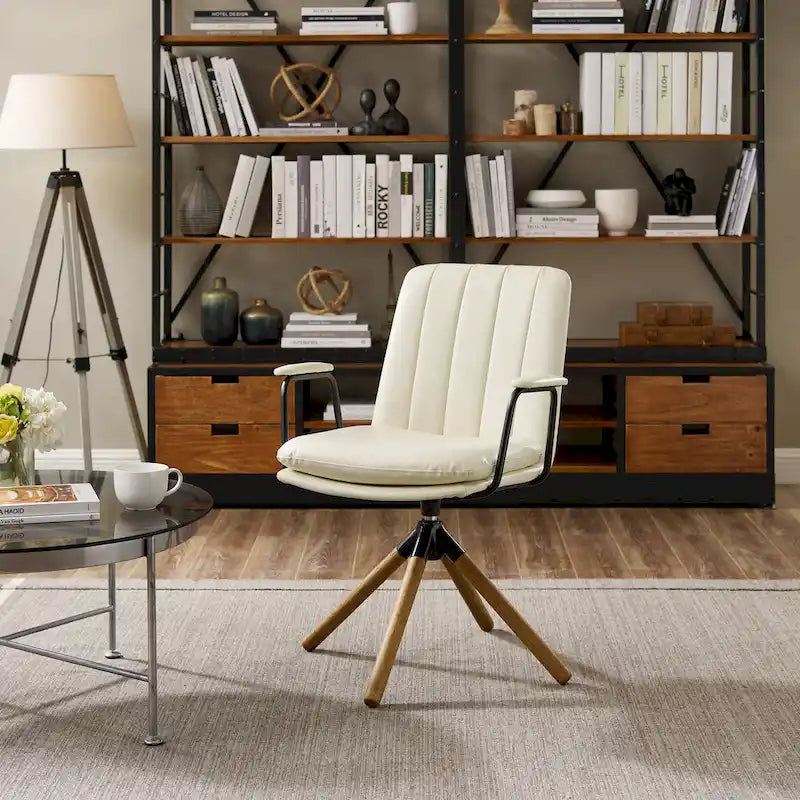 Set di 2 sedie da ufficio girevoli Mid-Century