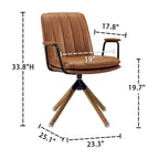 Set di 2 sedie da ufficio girevoli Mid-Century